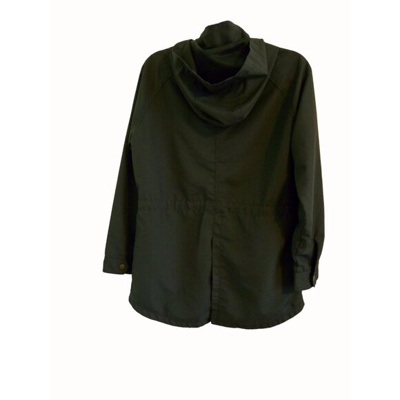 O'Neill Women's Hooded Jacket Zippered Lined Pockets Drawstring Dark Grey Size M - Picture 6 of 11